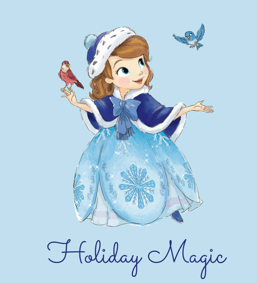 Sofia The First Uses Her Magical Ability To Bring Her Friends Together Wallpaper