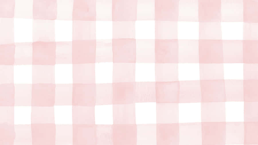 Soft Aesthetic Peach Plaid Computer Wallpaper