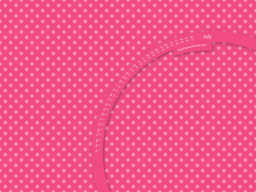 Soft Pink And White Polka Dots Pattern Wallpaper