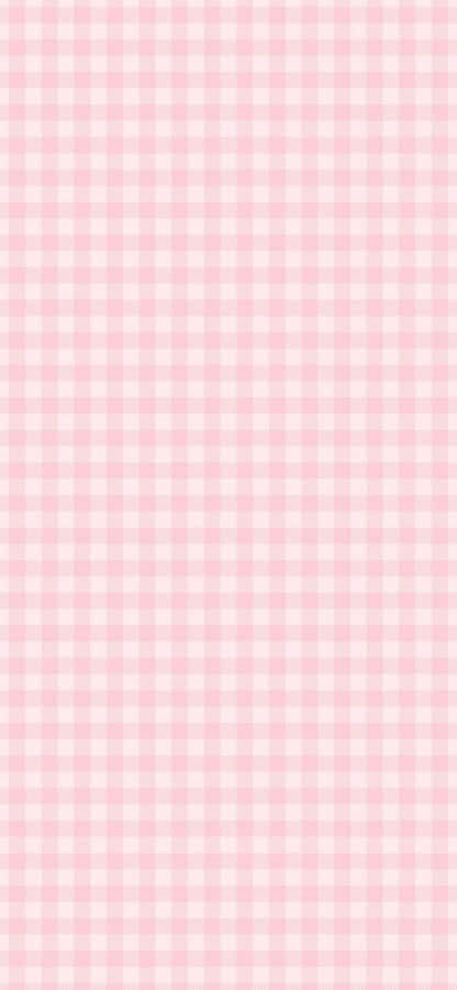 Soft Pink Gingham Pattern Wallpaper