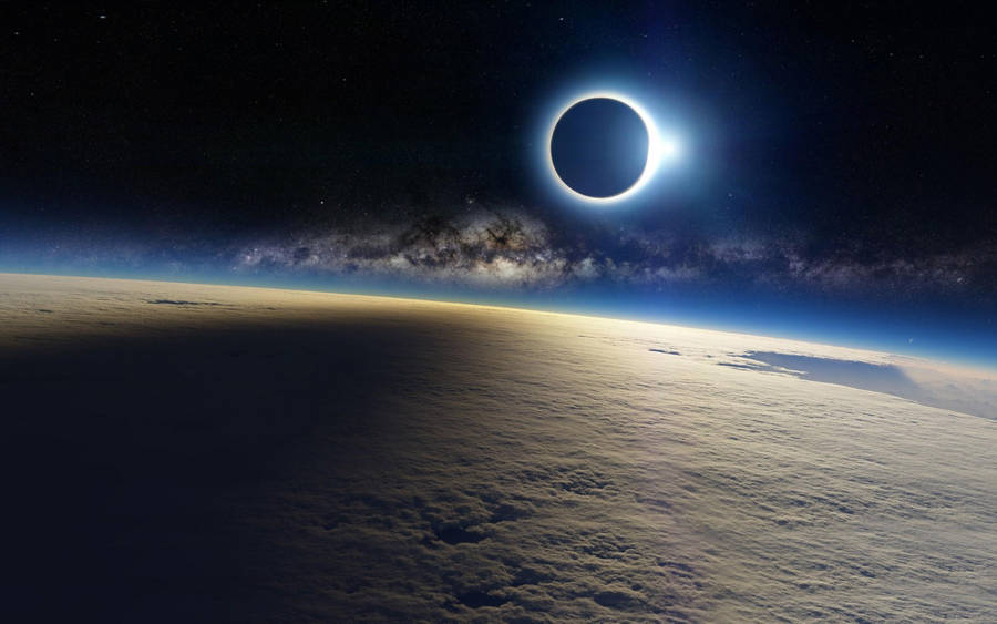 Solar Eclipse Hd 4k Space Wallpaper