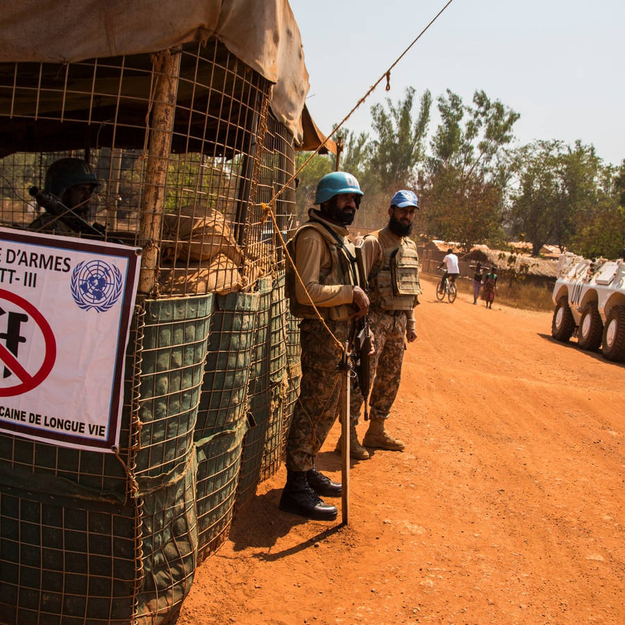 Soldier Camp In Central African Republic Wallpaper