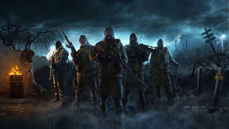 Soldiers In Gloomy Warzone 1440p Gaming Wallpaper