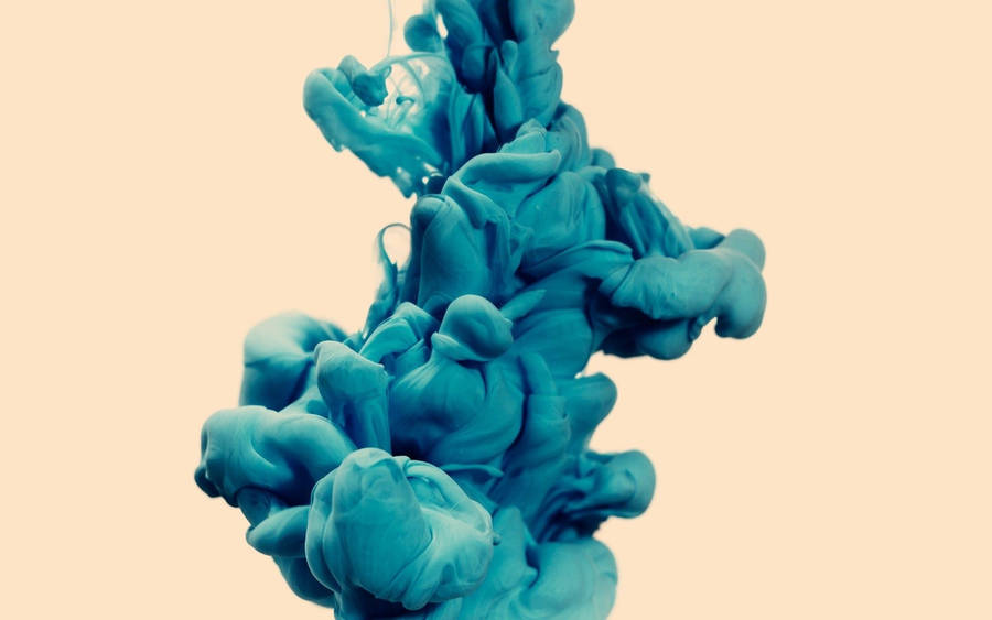 Solid 3d Blue Smoke Wallpaper