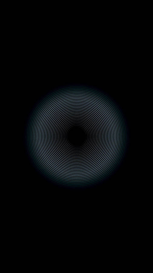 Solid Black 4k Glowing Circles Wallpaper