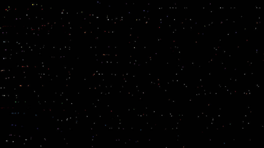 Solid Black 4k With Paint Dots Wallpaper