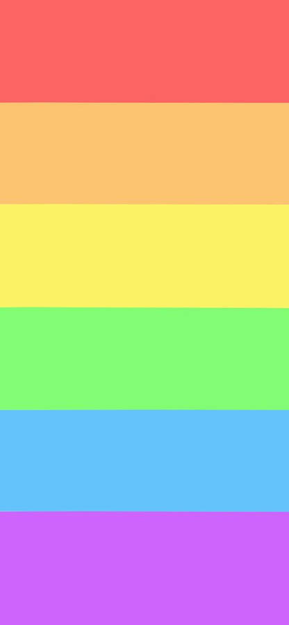 Solid Stripes Pastel Rainbow Background Wallpaper