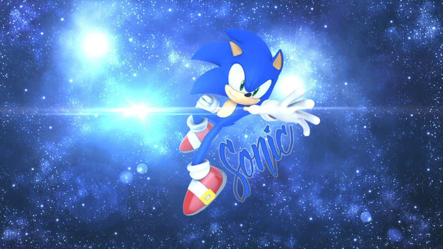 Sonic In Space Wallpaper