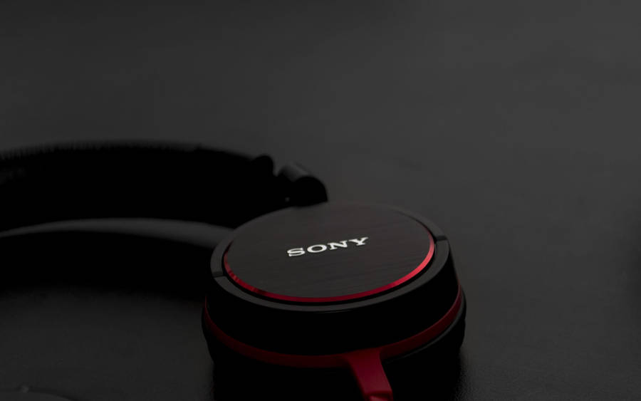 Sony Headphones Black Wallpaper