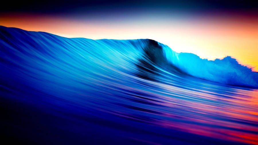 Soothing Aesthetic Waves In 4k Resolution Wallpaper