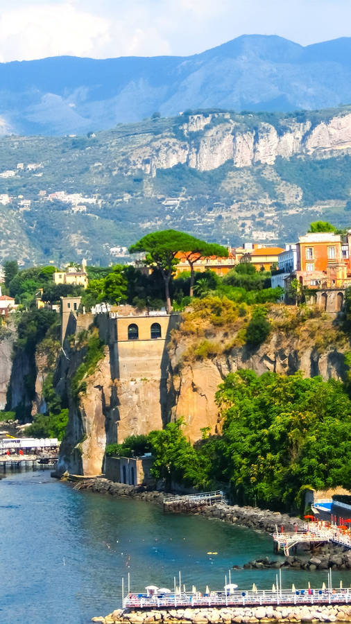 Sorrento Naples Coastal Town Wallpaper