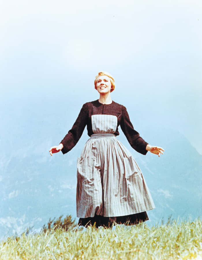 Sound Of Music_ Meadow Twirl Wallpaper