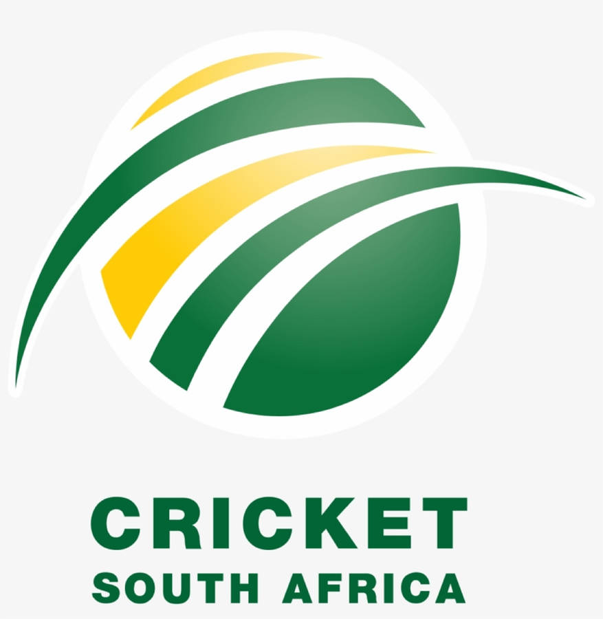 South Africa Cricket Logo In White Wallpaper