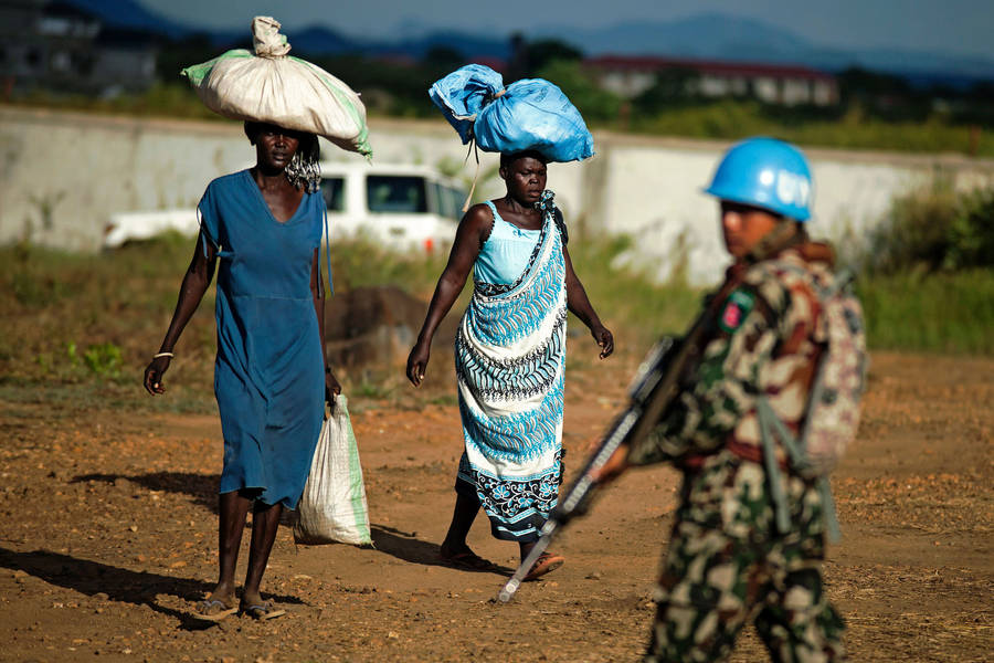 South Sudan Un Peacekeeper Wallpaper