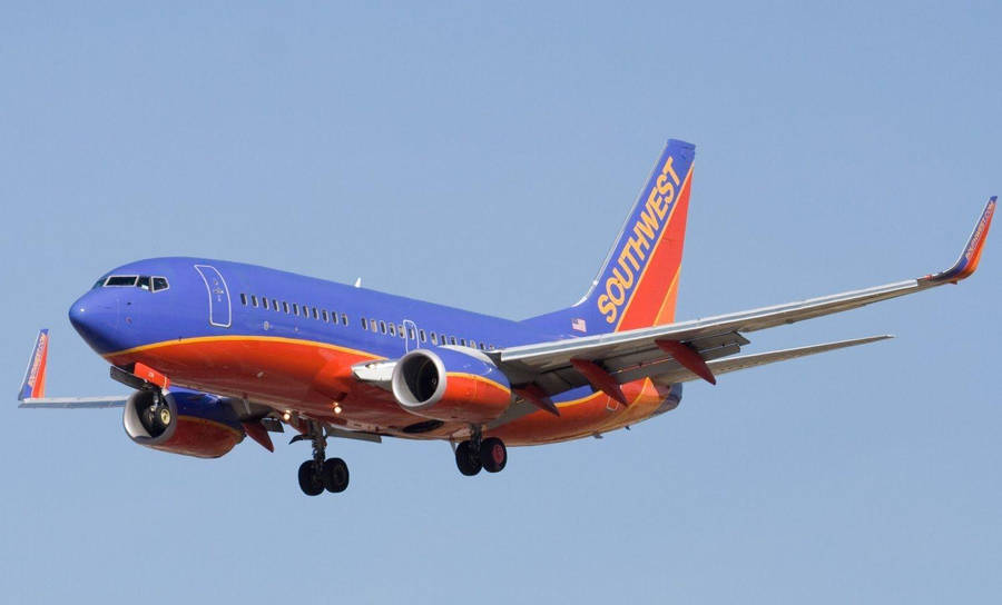 Southwest Airlines Airplane Cruising Wallpaper