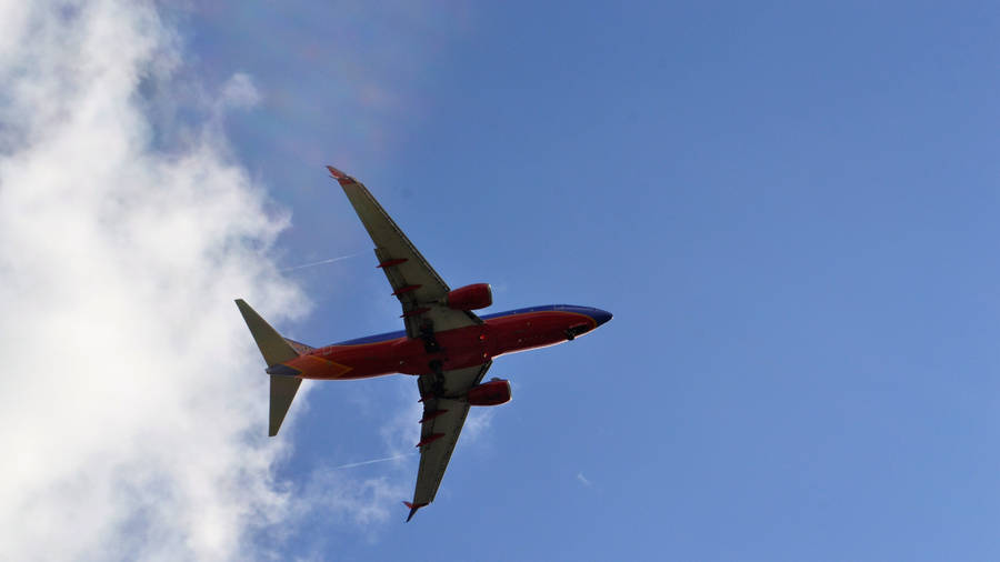 Southwest Airlines Airplane Low-angle Shot Wallpaper