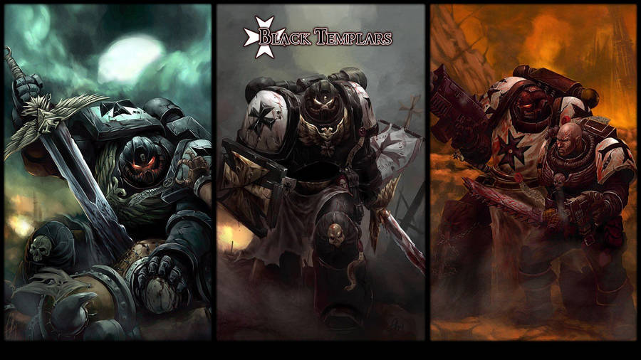 Space Marine Black Templars Warhammer 40k Wallpaper