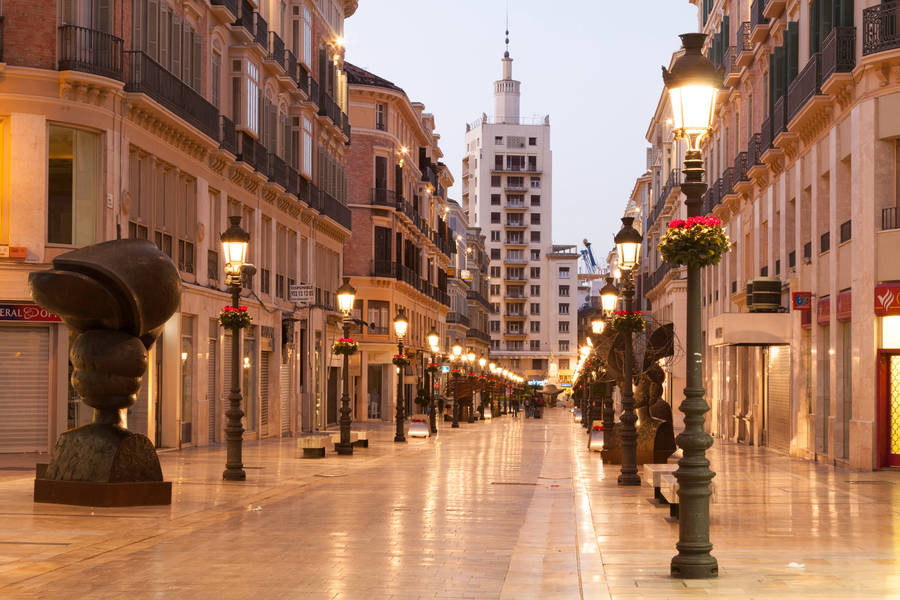 Spain Malaga Calle Larios Wallpaper