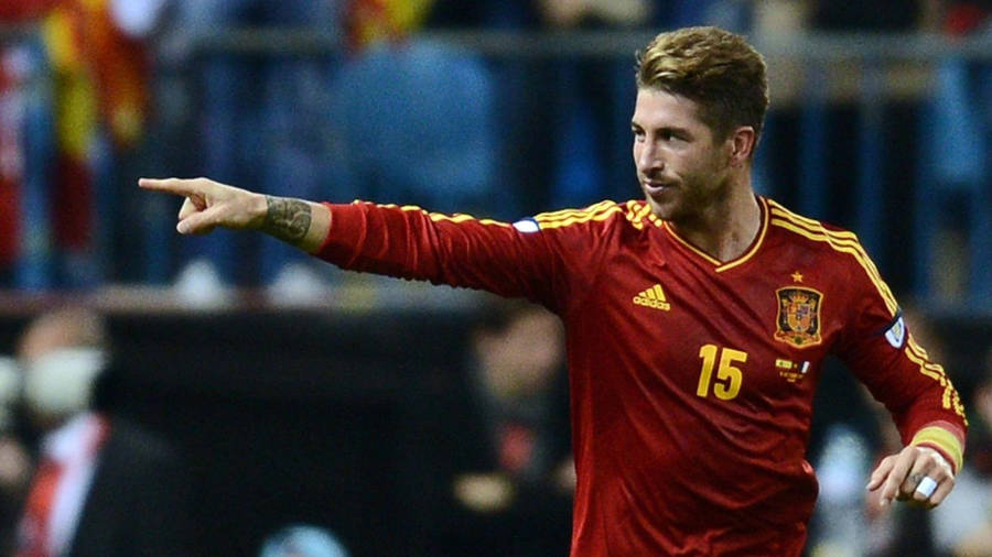 Spain National Football Team Sergio Ramos Wallpaper