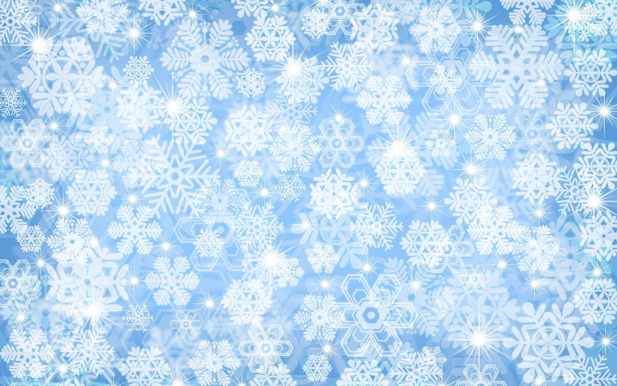 Sparkling Abstract Snowflakes Wallpaper