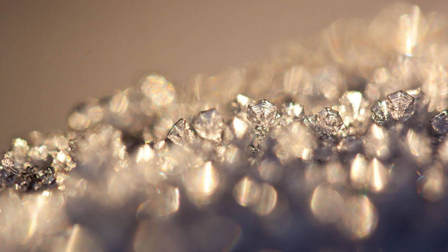 Sparkling Diamond Pile Macro Wallpaper