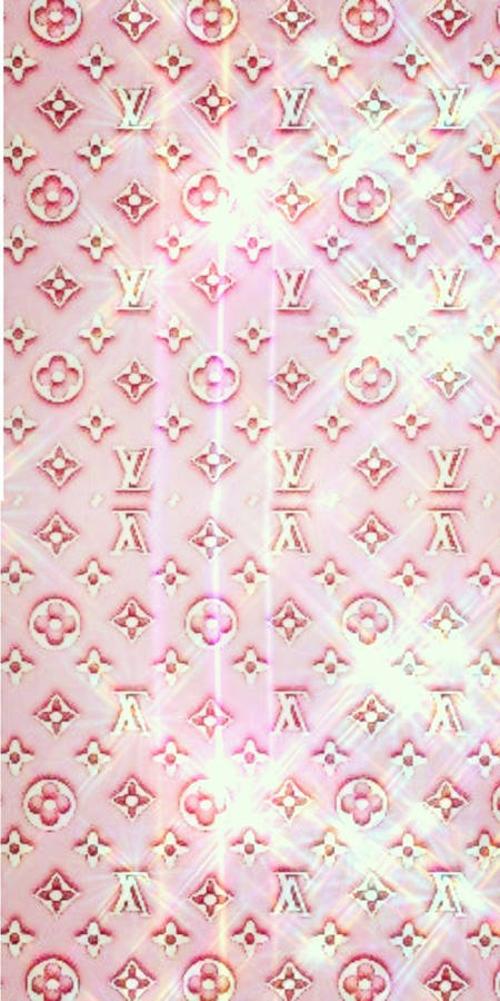 Sparkling Louis Vuitton Pink Wallpaper
