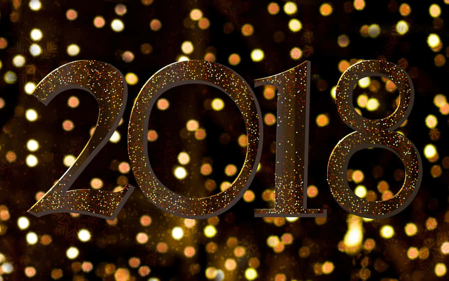 Sparkling_ New_ Year_2018_ Background Wallpaper