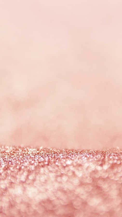 Sparkling Pink Rose Gold Glitters Wallpaper