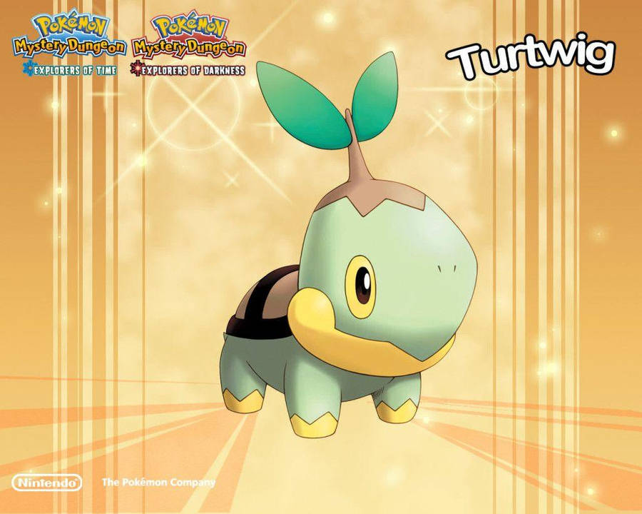 Sparkling Turtwig Wallpaper