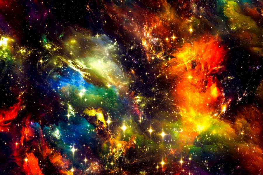 Sparkly Cosmos Graphic Wallpaper