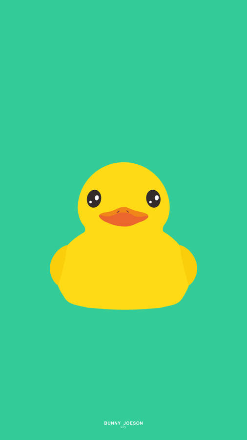 Sparkly Eyes Duck Wallpaper