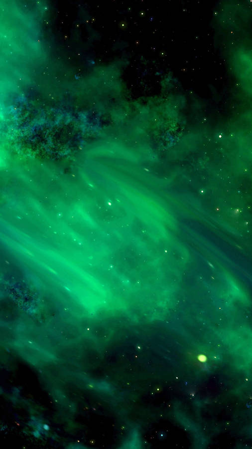 Sparkly Green Sky Wallpaper