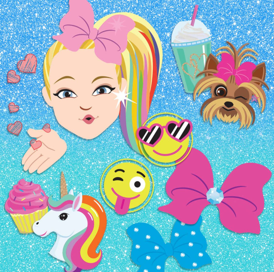 Sparkly Jojo Siwa Clipart Wallpaper