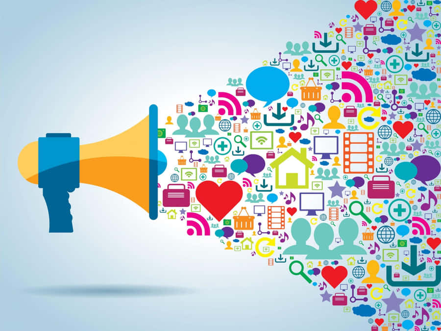 Speak With Your World Via Social Media Apps. Wallpaper