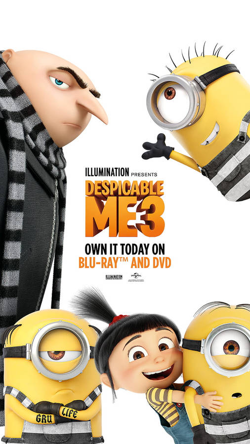 Spectacular Poster Of Despicable Me 3 Wallpaper