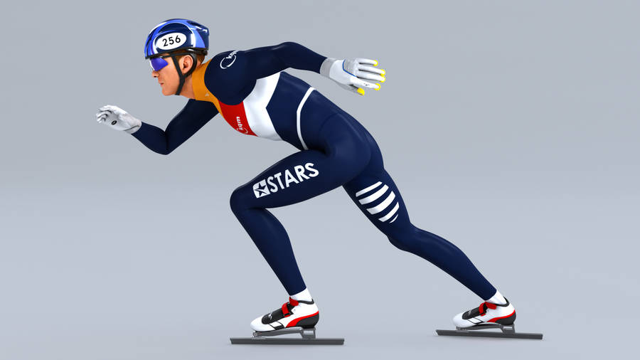 Speed Skating Animation Wallpaper