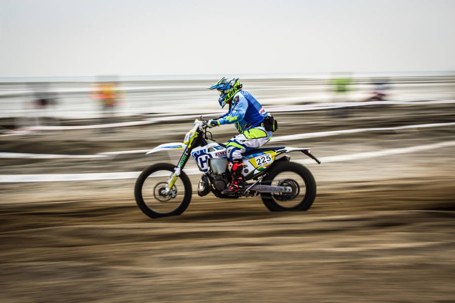 Speeding Dirtbike Wallpaper