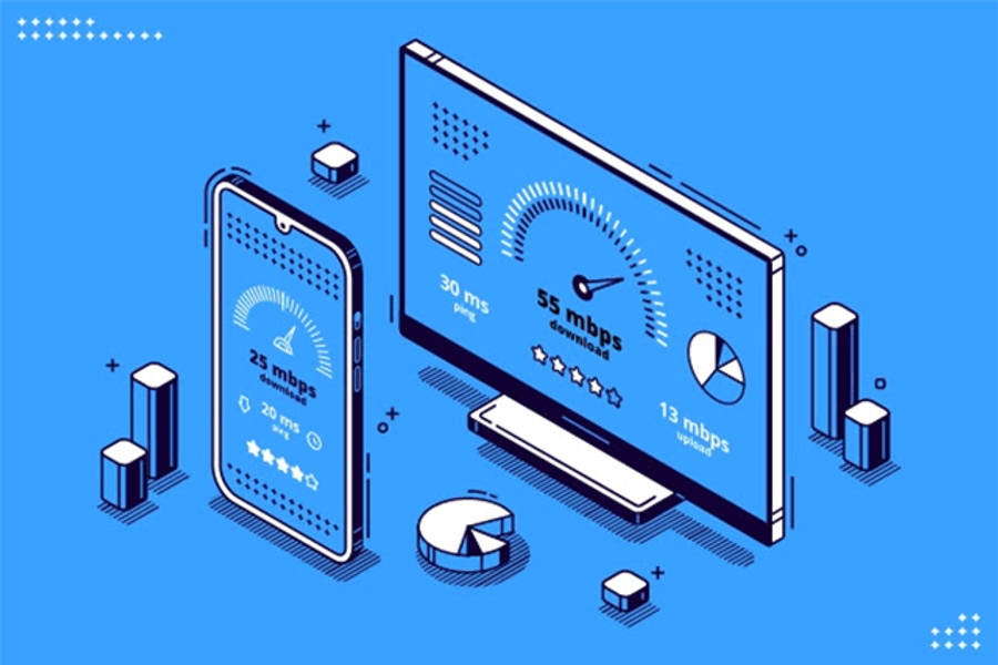 Speedtest Application On Various Devices Wallpaper