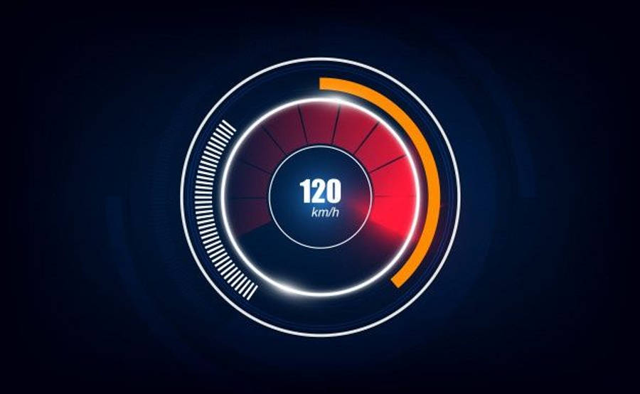 Speedtest Orange Indicator Wallpaper