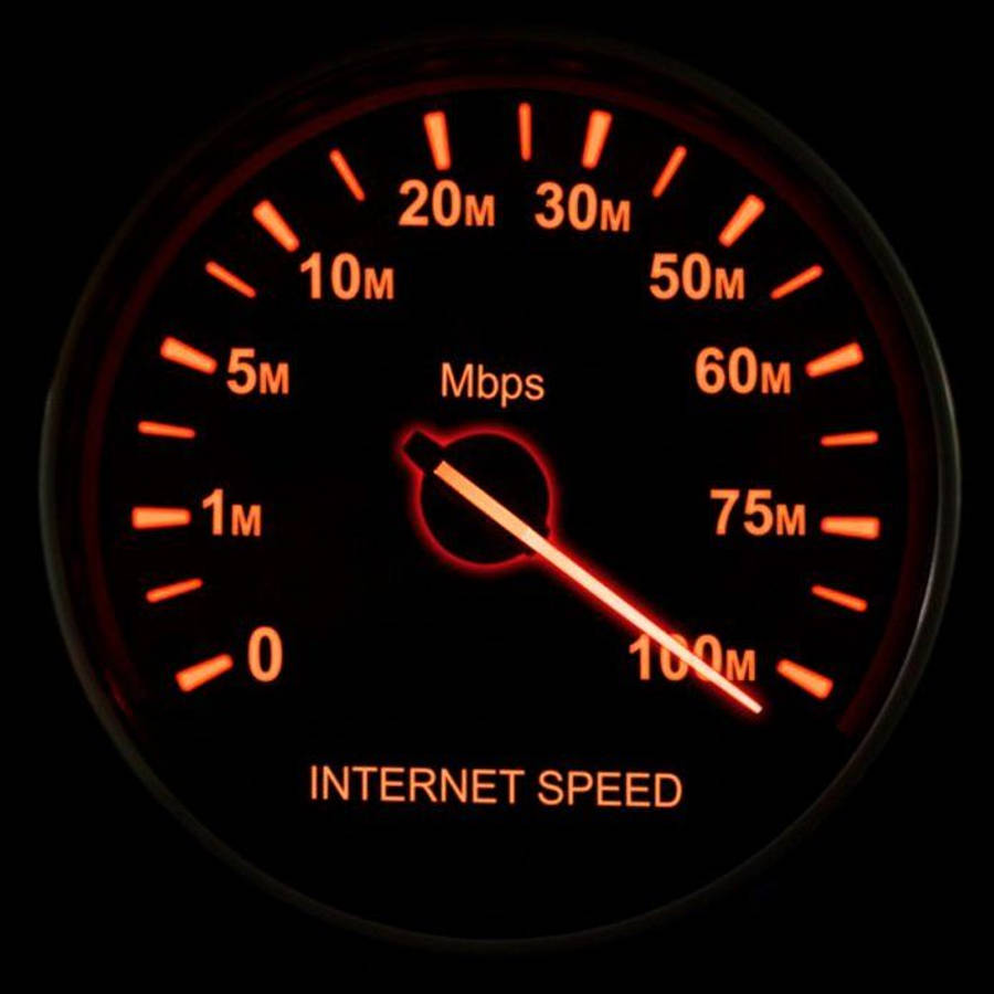 Speedtest Orange Lights Wallpaper