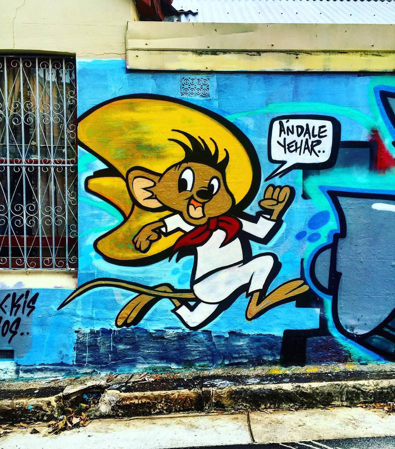 Speedy Gonzales Street Mural Wallpaper