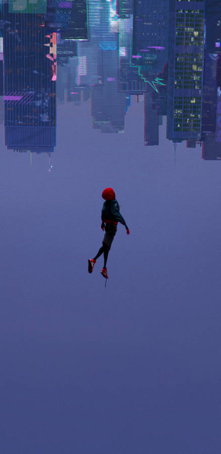Spider Man Upside Down Spider-verse Wallpaper