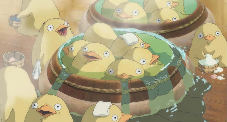 Spirited Away Ducks Wallpaper