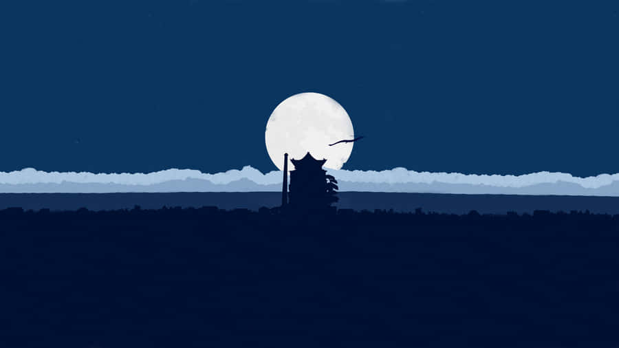 Spirited Away Moonlight Silhouette Wallpaper