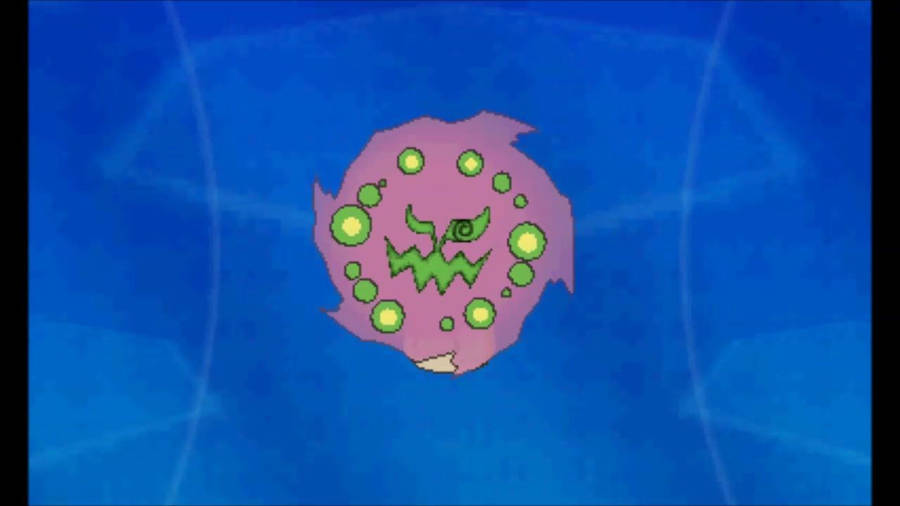 Spiritomb On Blue Background Wallpaper