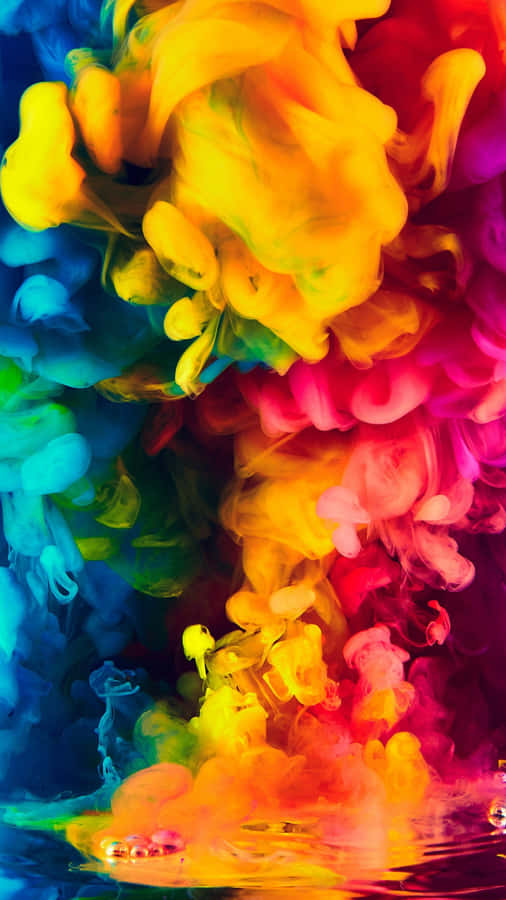 Splashing Paint Colorful 4k Phone Wallpaper