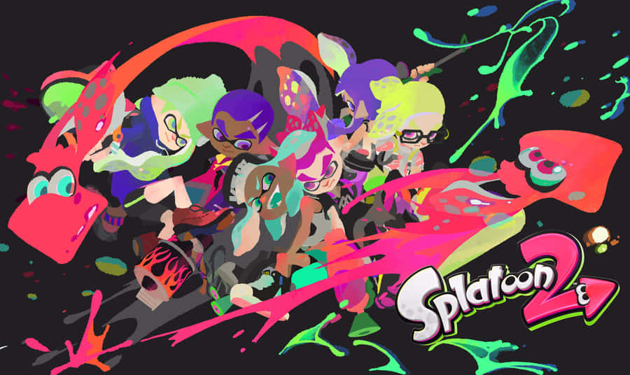 Splatoon 2 Characters On The Battlefield Wallpaper