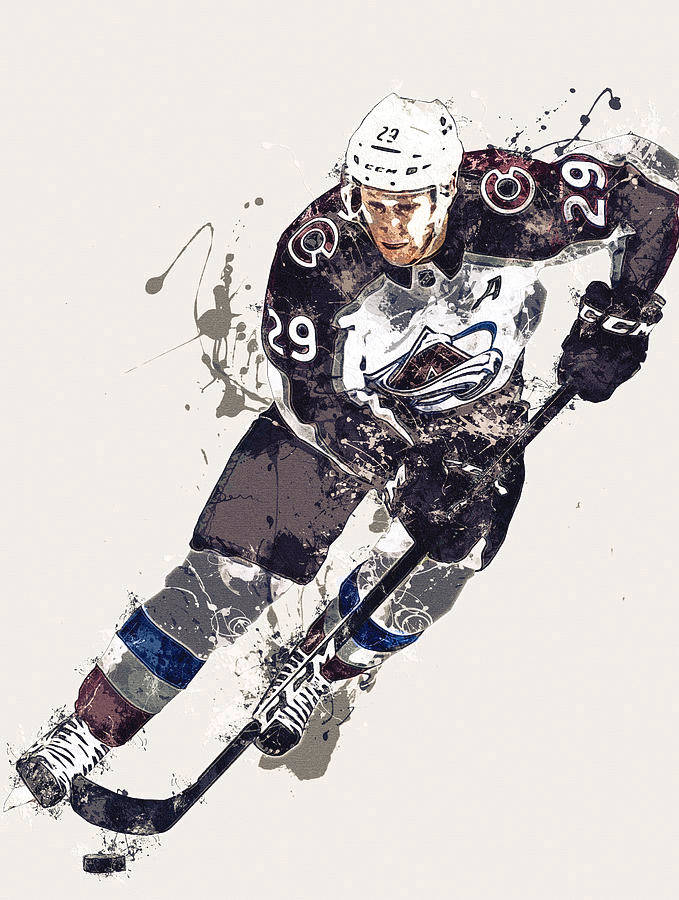 Splattered Paint Art Nathan Mackinnon Wallpaper