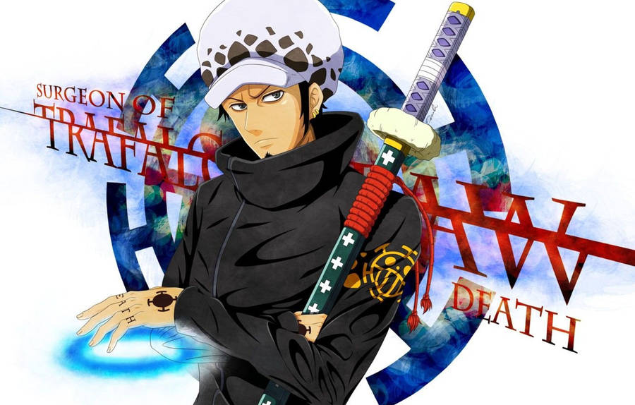 Splendid Blue Art Trafalgar Law Wallpaper