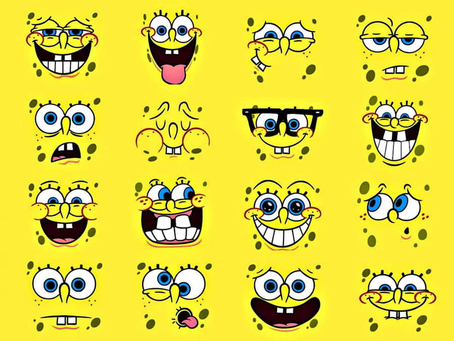 Sponge Bob Expressions Collage.jpg Wallpaper